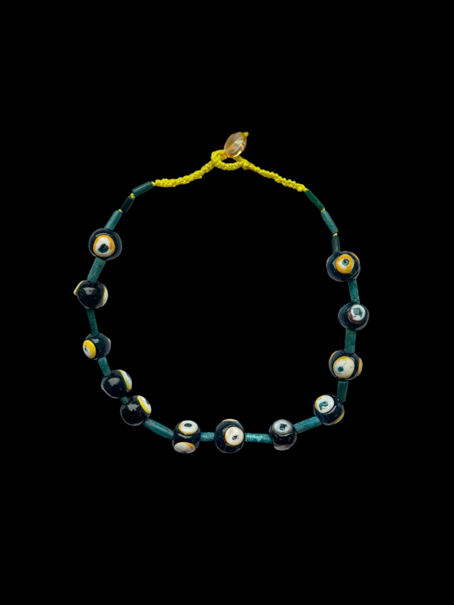 Siberian Evil Eye and Turquoise Necklace