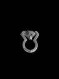 Rotating Silver Crystal Ring