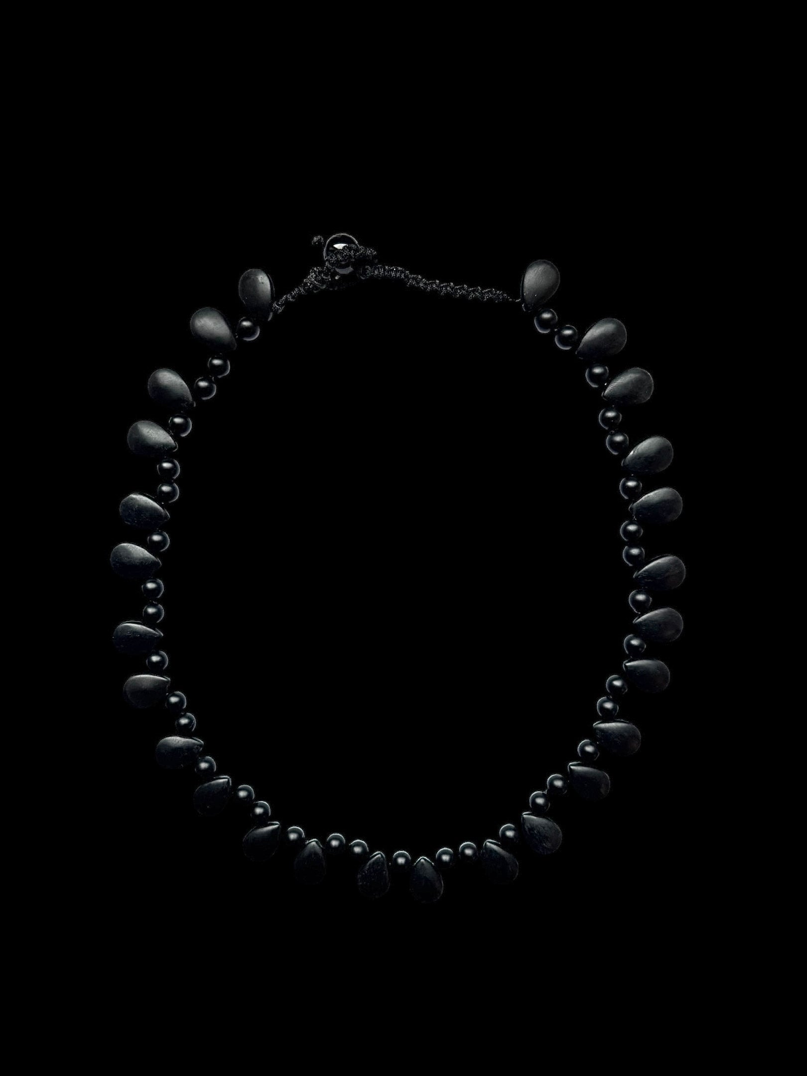 Onyx Teardrop Necklace