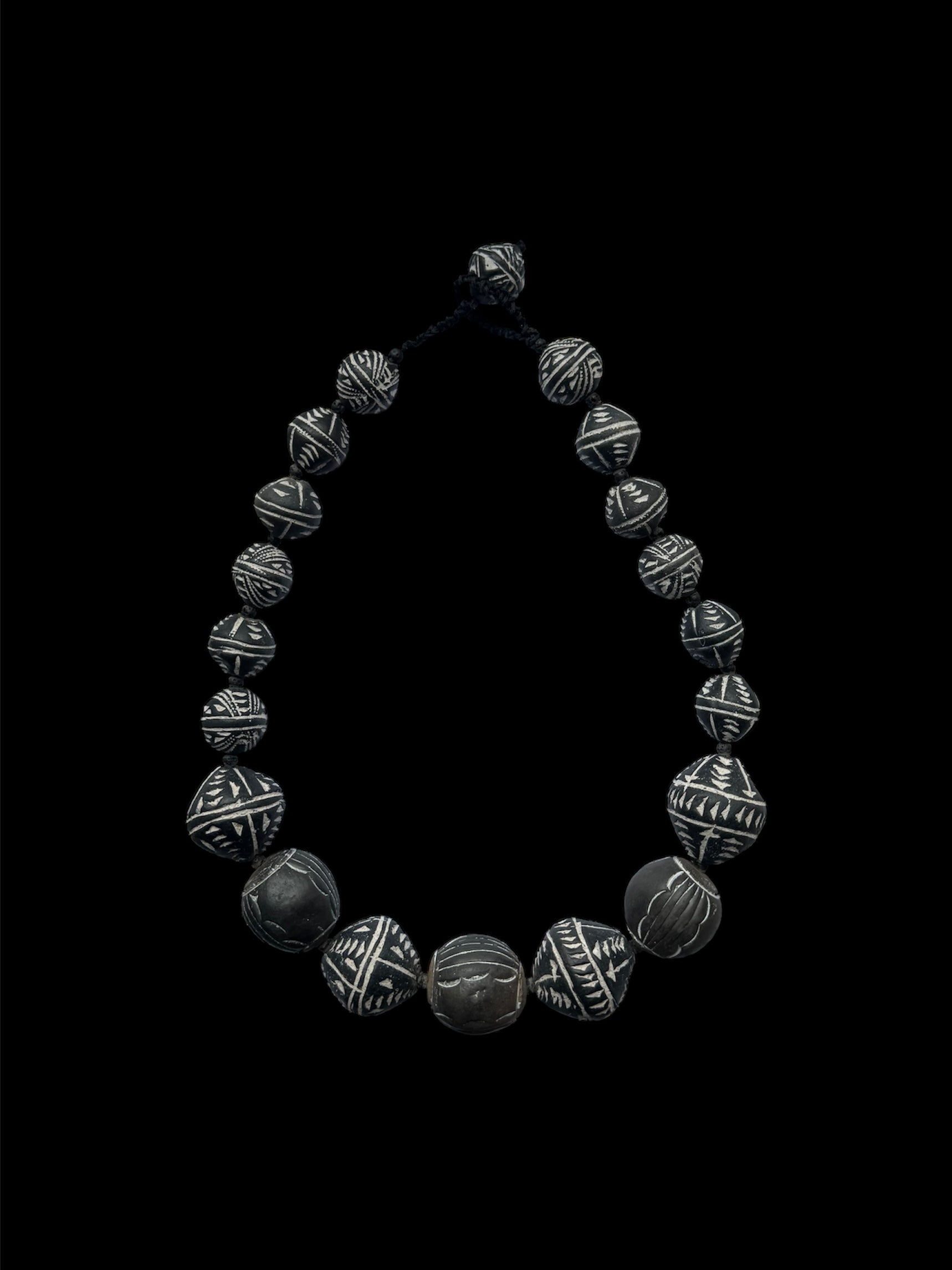 Black Clay Necklace