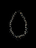 Black Tourmaline and Silver Pebble Necklace