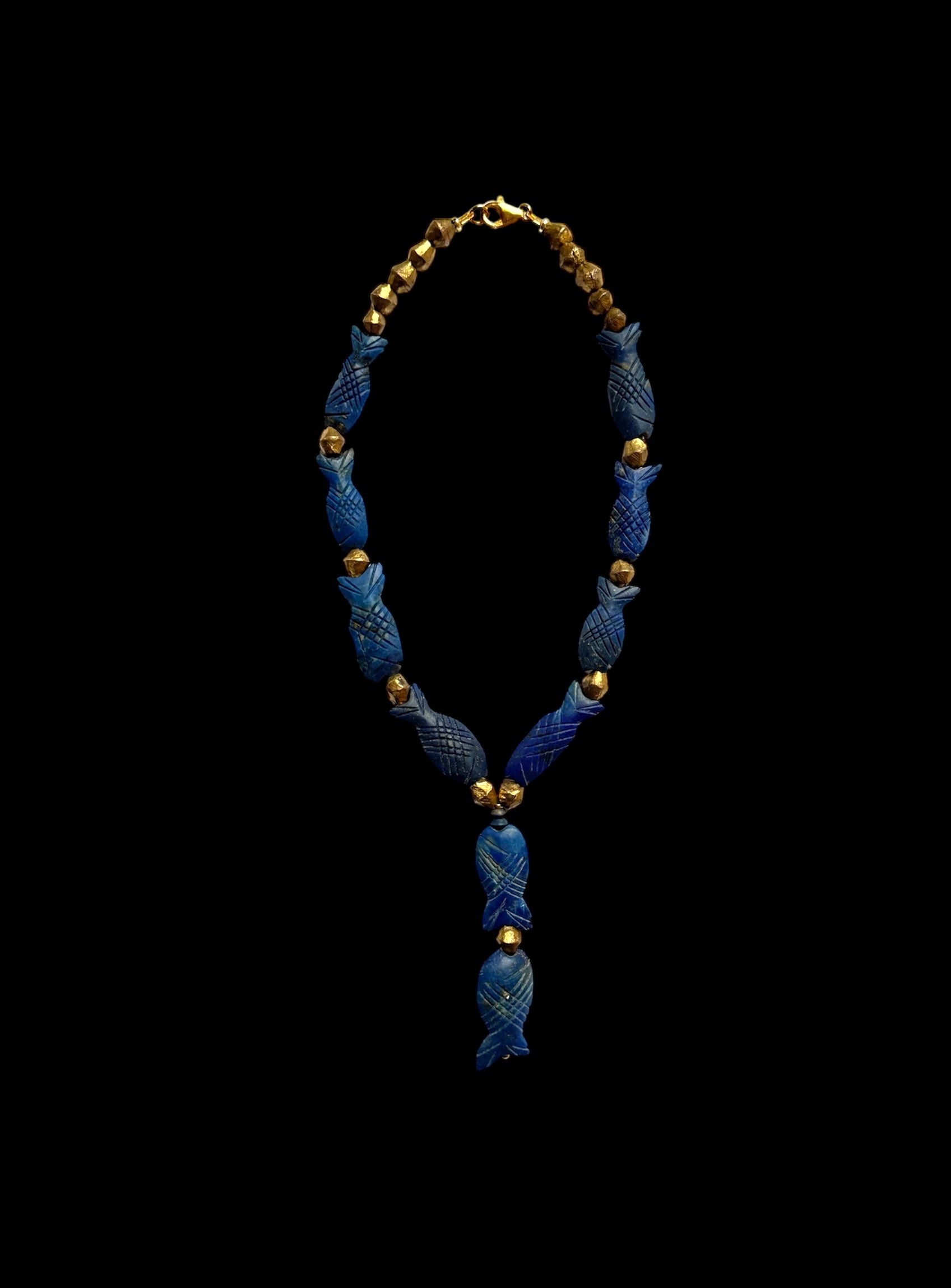 Lapis Fish Necklace