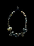 Oval and Square Labradorite Necklace