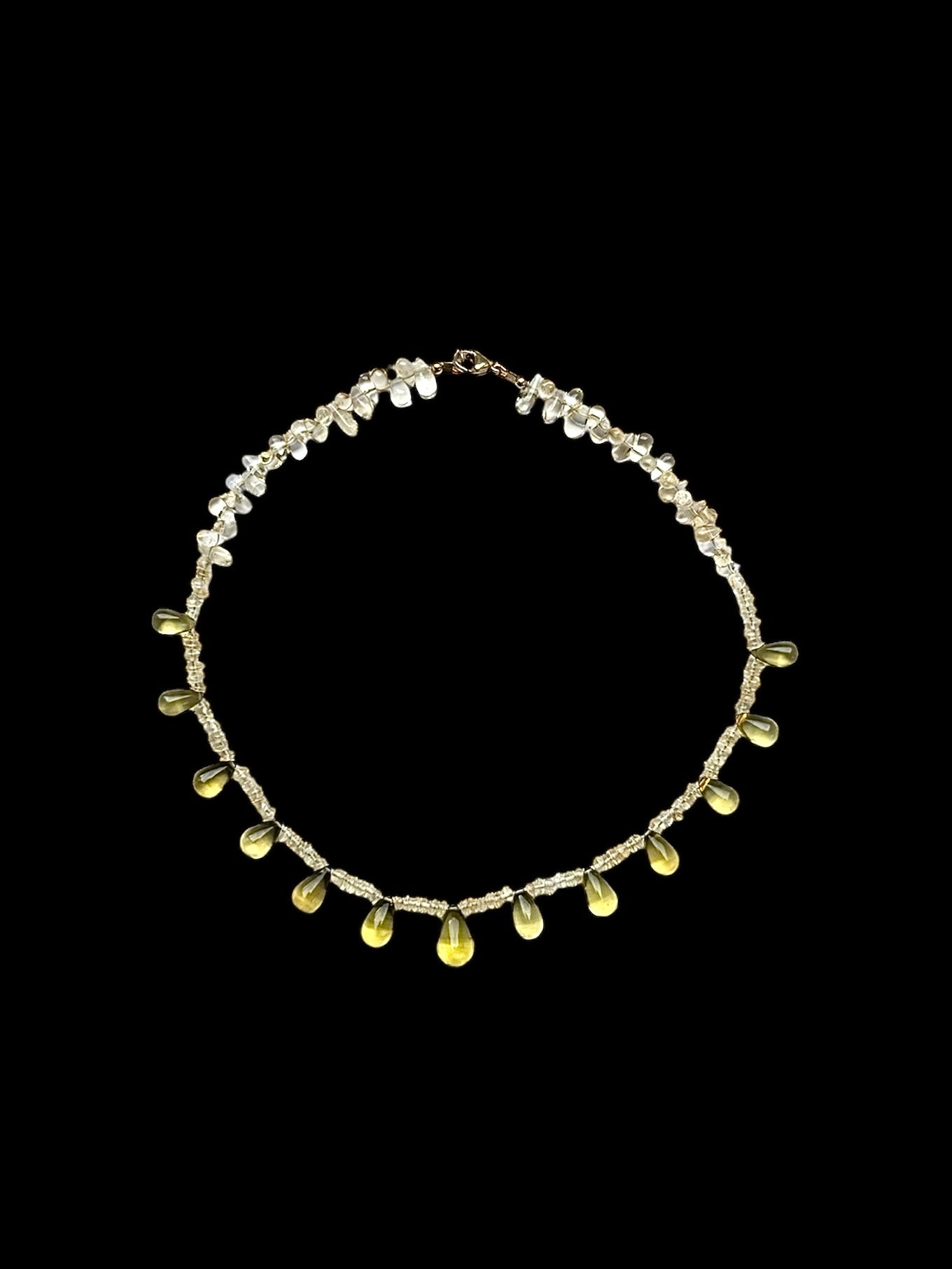 Citrine Teardrop Necklace